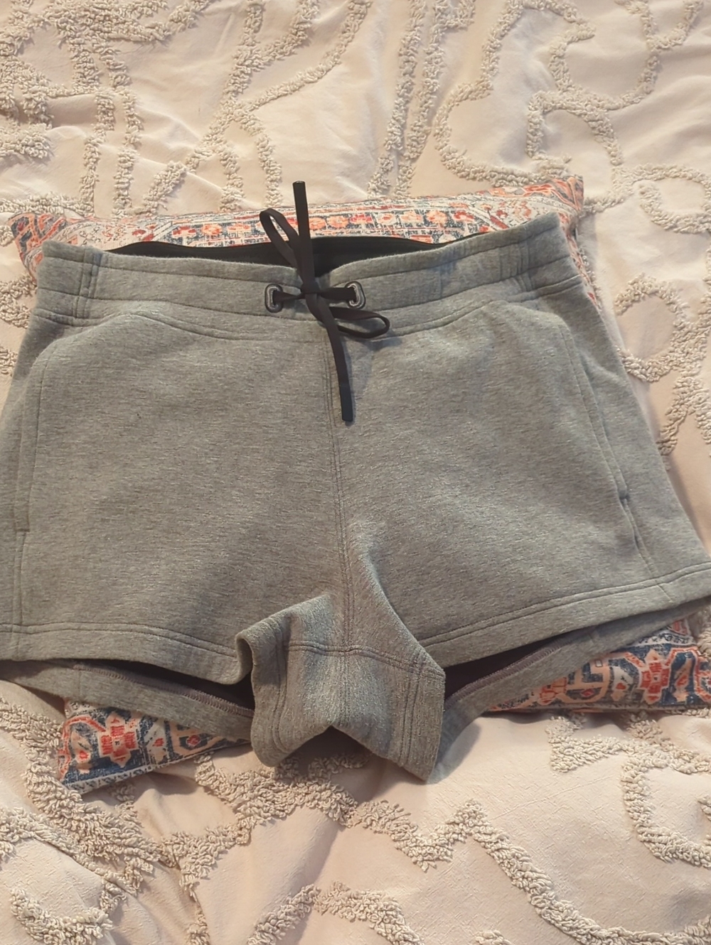 Lululemon Gray Drawstring Sweat Shorts